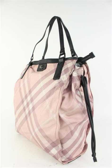 Burberry Pink Nova Check Shopper Tote Bag 928bur79 